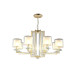 Подвесная люстра Crystal Lux Nicolas NICOLAS SP-PL8 GOLD/WHITE