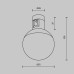 Трековый магнитный светильник Maytoni Luna TR149-1-5W3K-PT