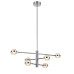 Люстра на штанге Delight Collection MD22030002 MX22030002-6A chrome/clear