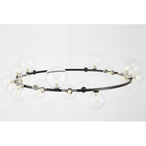 Подвесная люстра Lumina Deco LDP 7033-24 BK+CL