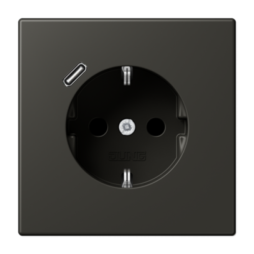 Розетка 2K+З USB Typ C Jung LC1520-18C259
