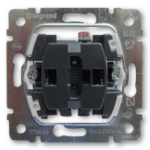 Выключатель одноклавишный Legrand Galea Life 10A 250V с подсветкой 775600