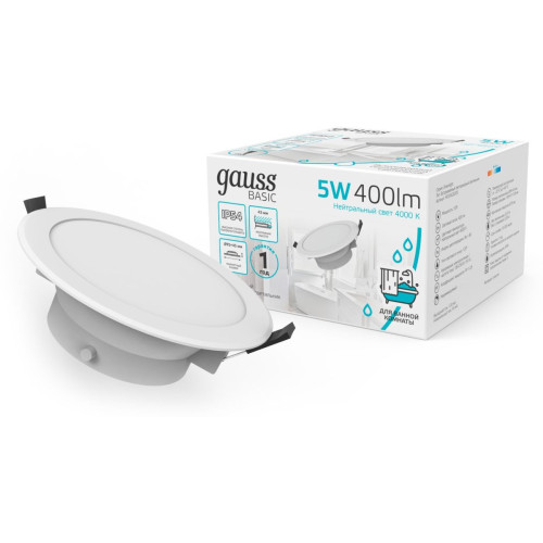 Встраиваемый светильник Gauss Basic Downlight 9033420205
