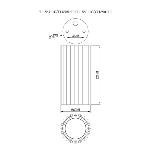 Точечный светильник Moderli Cora V11888-1C
