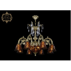 Подвесная люстра Art Classic 31.14.8.KR175SP.250IT.G.Sp.Amber.1B
