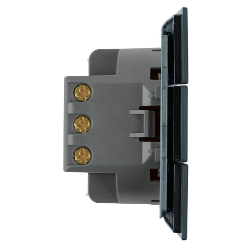Выключатель 3-клавишный (механизм) Stekker Мия 250В 10А RSW10-3108-05 черный бархат 50444