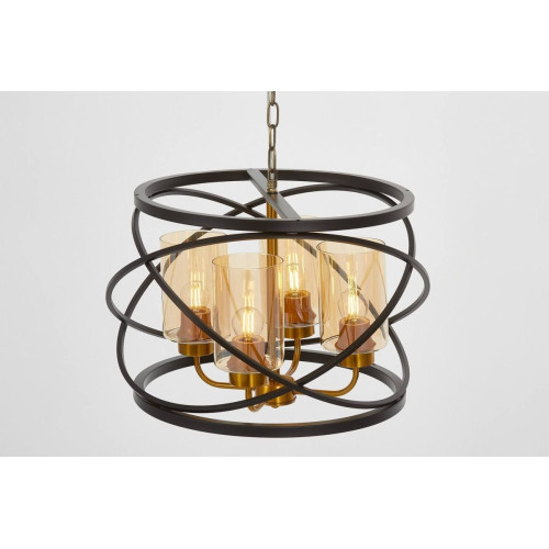 Подвесная люстра Lumina Deco LDP 8004-4 BK+MD