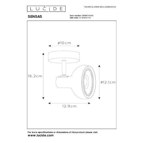 Спот Lucide Sensas 30997/01/31
