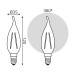 Лампа светодиодная Gauss E14 5W 2700K прозрачная 1/10/50 104801105