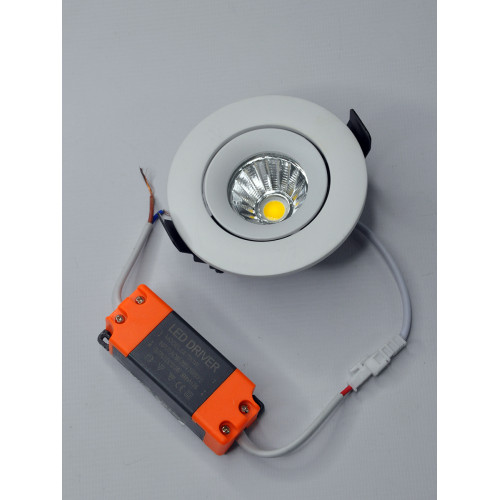 Встраиваемый светильник Elvan VLS-006R-12W-WW-Wh