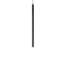 Подвесной светодиодный светильник Ideal Lux Ultrathin SP1 Small Round Nero 156699