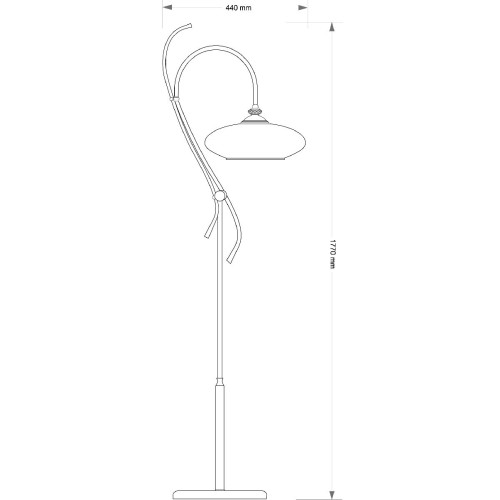 Торшер Kutek San Marino Shade SAN-LS-1(Z)CR