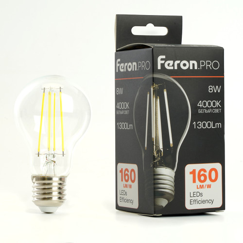 Светодиодная лампа Feron LB-1108 E27 8W 4000K 48893