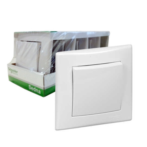 Выключатель одноклавишный Schneider Electric Sedna 10A 250V (упаковка из 5 шт.) SDN0109121