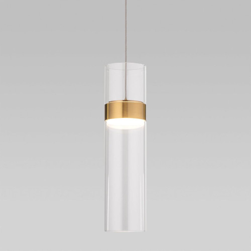 Подвесной светильник Eurosvet Lumen 50244/1 LED латунь/прозрачный a061286 Подвесной светильник Eurosvet Lumen 50244/1 LED латунь/прозрачный a061286