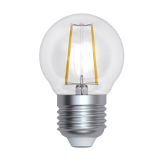 Лампа светодиодная филаментная (UL-00005175) Uniel E27 9W 4000K прозрачная LED-G45-9W/4000K/E27/CL PLS02WH