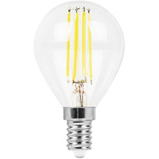 Лампа светодиодная филаментная Feron E14 9W 2700K Шар Прозрачная LB-509 38001