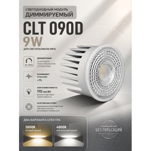 Светодиодный модуль Crystal Lux CLT 090D 9W 3000K WH