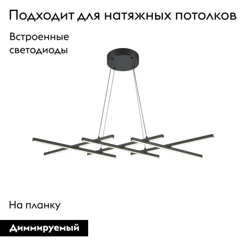 Подвесная люстра Maytoni Halo MOD244PL-L50BK