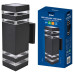 Уличный настенный светильник Uniel UUL-S24A 2x60W/E27 IP65 BLACK UL-00012923