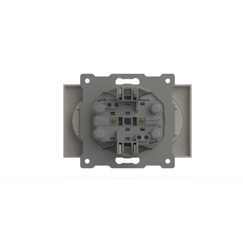 Розетка двухместная без заземления ELBI Zena Vega 609-010200-908