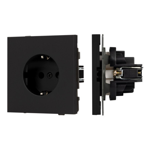 Механизм электрической розетки Arlight SCT-NOBE-MEU1-SFPL-BK (230V, 16A) 054277