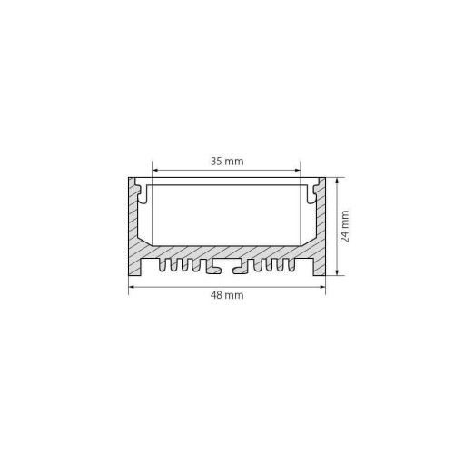 Профиль Arlight ARH-LINE-2448-2000 ANOD 018684