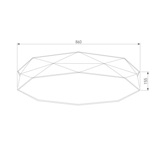 Потолочная люстра TK Lighting 4223 Kantoor Graphite