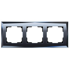 Рамка Werkel Diamant на 3 поста черный W0031208 4690389172762