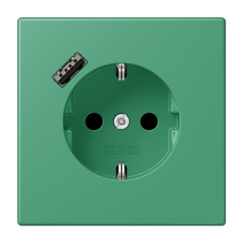 Розетка 2K+З USB Typ A Jung LC1520-18A250