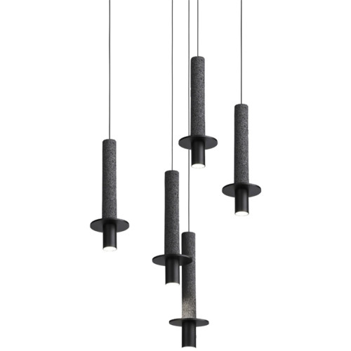 Подвесной светильник iLamp Lofty 10704P/1-D150 BK-GR