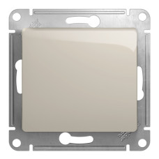 Кнопка нажимная, сх.1, 10AX Systeme Electric Glossa Молочный GSL000915
