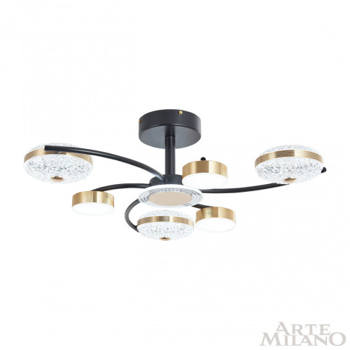 Потолочная люстра Arte Milano Ferrara 279169/3+3 BK/GD