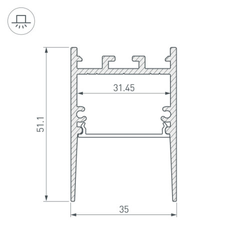 Профиль Arlight SL-COMFORT 031731