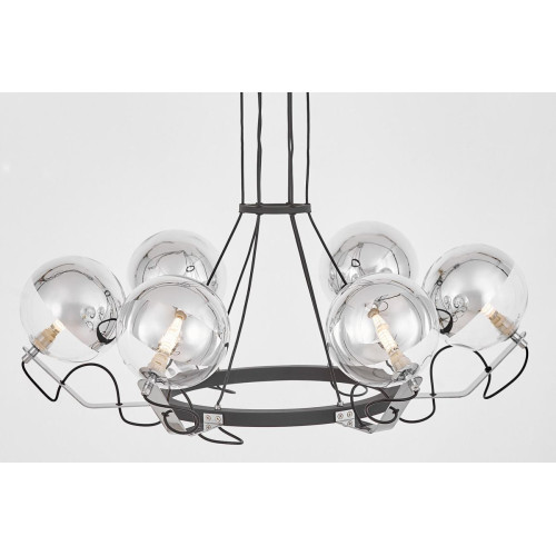 Подвесная люстра Lumina Deco LDP 9110-6 BK+CHR