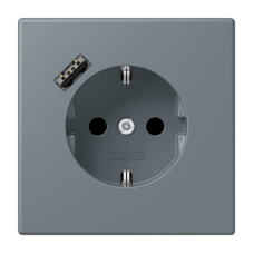 Розетка 2K+З USB Typ A Jung LC1520-18A251