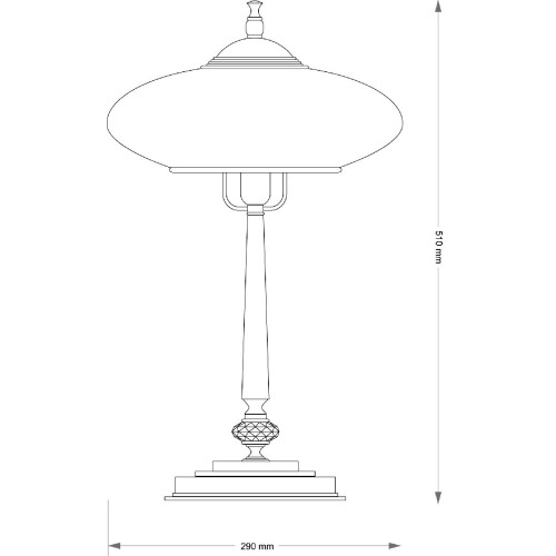 Настольная лампа Kutek San Marino Shade SAN-LG-1(P)CR