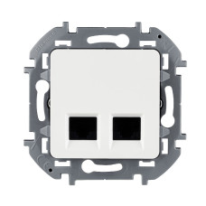 Розетка компьютерная двойная RJ45 Legrand Inspiria 673835