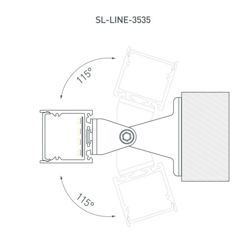 Профиль Arlight SL-LINE-3535-3000 ANOD (BY) (Алюминий) 061362