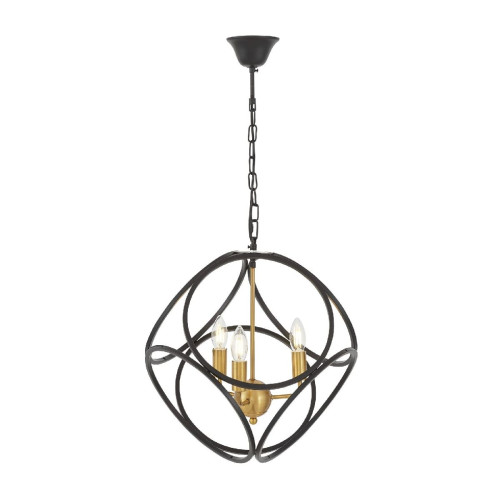 Подвесная люстра Lumina Deco Casai LDP 1243-3 BK+MD