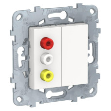Розетка 3xRCA Schneider Electric Unica New NU543118