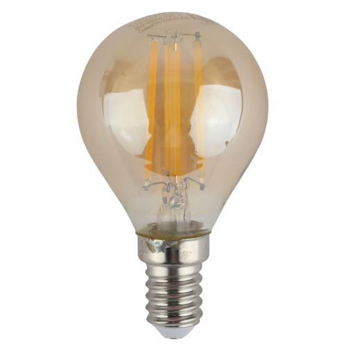 Лампа светодиодная Эра E14 9W 4000K F-LED P45-9W-840-E14 gold Б0047028