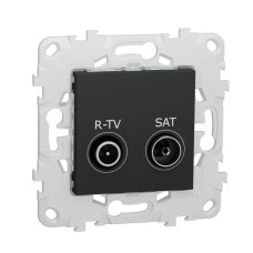 Розетка R-TV/SAT проходная Schneider Electric Unica New NU545654