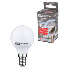 Лампа светодиодная диммируемая TDM Electric Е14 6W 4000K прозрачная SQ0340-0200