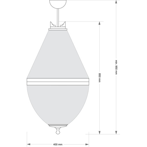 Подвесная люстра Kutek Arezzo ARE-PL-8 (P) 400