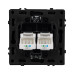 Механизм сдвоенной телефонной розетки Arlight SCT-NOBE-MTL2-SFPL-GR (RJ-11, 4C) (Серый базальт) 054311