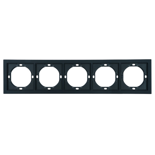 Рамка 5-местная Stekker Мия PFR00-3005-05 черный бархат 50465