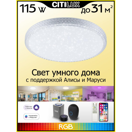 Потолочный светильник Citilux Альпина CL718A80G