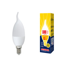 Лампа светодиодная (UL-00003817) Volpe E14 11W 3000K матовая LED-CW37-11W/WW/E14/FR/NR