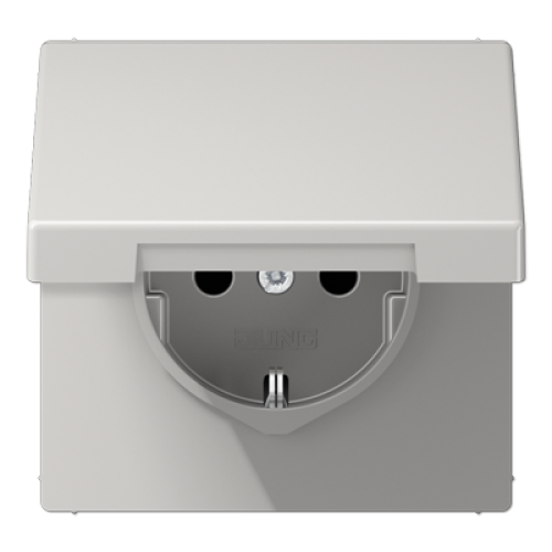 Розетка Schuko с крышкой Jung LS1520BFKLLG